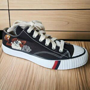 Pro Keds Sneakers Mens Size 8.5 Black Lace Up Vintage 90s Tasmanian Devil Shoes